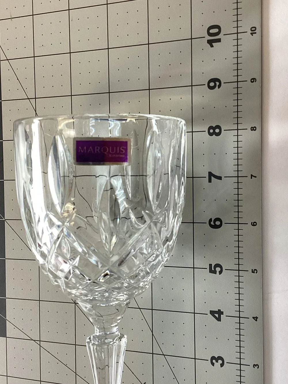 MARQUIS by WATERFORD CRYSTAL Italy Set of 3 Brookside Wine Glasses